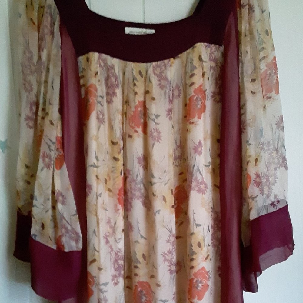 Jovovich-Hawk Floral Tunic Dress